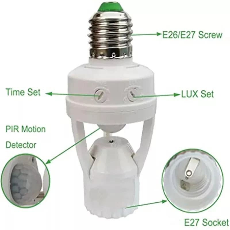 Lâmpada com Sensor de Presença - Bivolt - Economia e Praticidade!